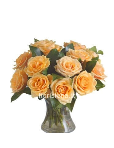 Bouquet di rose arancio